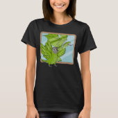 Parrot & Dragon Reflection I Dusky heading Conure Tシャツ (正面)