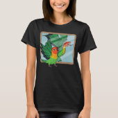 Parrot & Dragon Reflection I Fischers Lovebird 1 Tシャツ (正面)