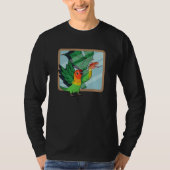 Parrot & Dragon Reflection I Fischers Lovebird Tシャツ (正面)