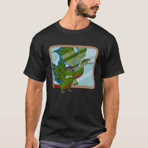 Parrot & Dragon Reflection I Green Cheek Conure 1 Tシャツ
