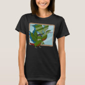Parrot & Dragon Reflection I Green Cheek Conure 1 Tシャツ (正面)