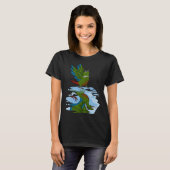 Parrot & Dragon Reflection I Green Cheek Conure Tシャツ (正面フル)