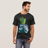 Parrot & Dragon Reflection I Green Parrotlet 2 Tシャツ (正面フル)