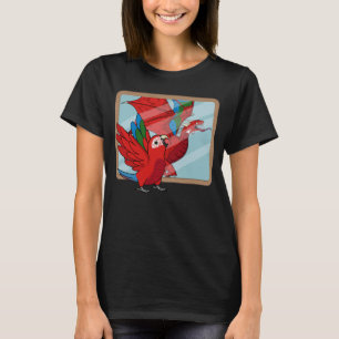 Parrot & Dragon Reflection I Green winged Macaw 1 Tシャツ