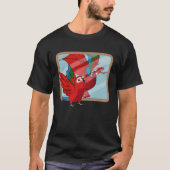 Parrot & Dragon Reflection I Green winged Macaw 1 Tシャツ (正面)