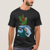 Parrot & Dragon Reflection I Hahns Macaw 2 Tシャツ (正面)