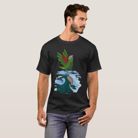 Parrot & Dragon Reflection I Hahns Macaw 2 Tシャツ (正面フル)