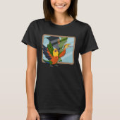 Parrot & Dragon Reflection I Jenday Conure 1 Tシャツ (正面)