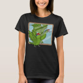 Parrot & Dragon Reflection I Mexican Red head Am Tシャツ (正面)