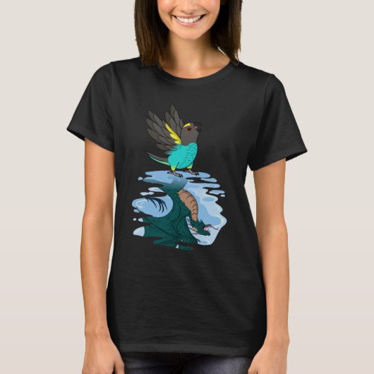 Parrot & Dragon Reflection I Meyers Parrot 2 Tシャツ (正面)