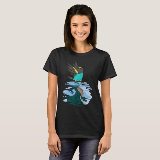 Parrot & Dragon Reflection I Meyers Parrot 2 Tシャツ (正面フル)