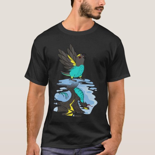 Parrot & Dragon Reflection I Meyers Parrot Tシャツ (正面)