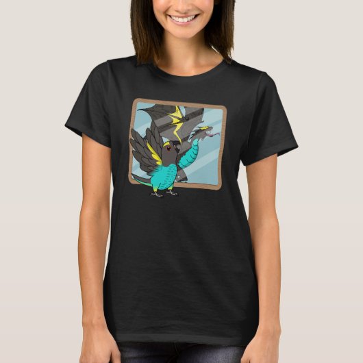 Parrot & Dragon Reflection I Meyers Parrot Tシャツ (正面)