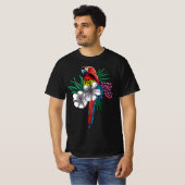 Parrot Funny Tropical Bird Cool Jungle Animal Gift Tシャツ (正面フル)