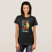 Parrot Houseルール私の緑の頬パイナップス Tシャツ (正面フル)