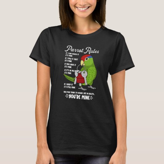 Parrot House Rulesメキシコの赤毛の私の Tシャツ (正面)