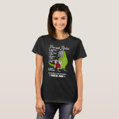 Parrot House Rules I Duskly-head Conureは私のものだ Tシャツ (正面フル)