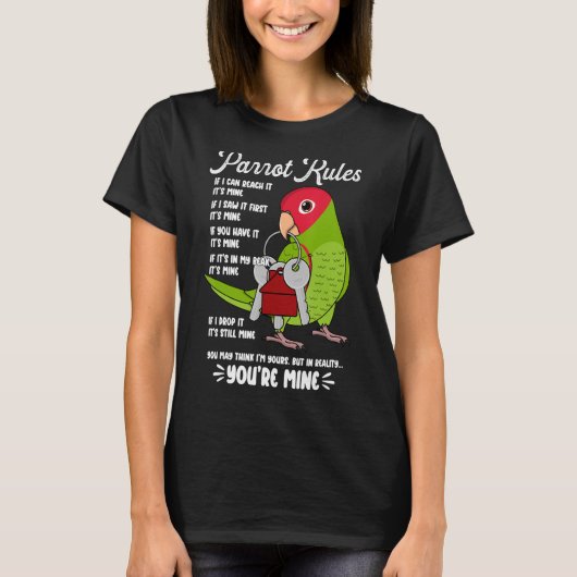 Parrot House Rules It's Mine Iさくらんぼ頭コヌール Tシャツ (正面)