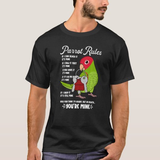 Parrot House Rules It's Mine Iさくらんぼ頭コヌール Tシャツ (正面)