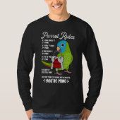 Parrot House Rules It's Mine I Blue-crowned Conure Tシャツ (正面)