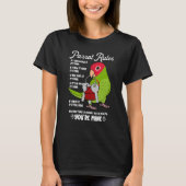 Parrot House Rules It's Mine I Cherry-headed Conur Tシャツ (正面)