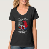 Parrot House Rules It's Mine I Female Eclectus Pre Tシャツ (正面)