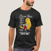 Parrot House Rules It's Mine I Golden Conure Premi Tシャツ (正面)