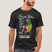Parrot House Rules It's Mine I Peach-fronted Conur Tシャツ (正面)