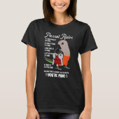 Parrot House Rules It's Mine I Red-bellied Parrot Tシャツ (正面)