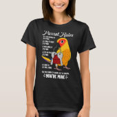 Parrot House Rules It's Mine I Sun Conure Tシャツ (正面)