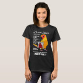 Parrot House Rules It's Mine I Sun Conure Tシャツ (正面フル)