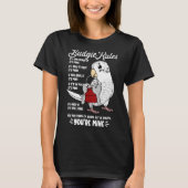 Parrot House Rules It's Mine I White Budgie Budger Tシャツ (正面)