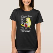 Parrot House Rules It's Mine I Yellow Mont Parakee Tシャツ (正面)