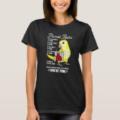 Parrot House Rules It's Mine I Yellow Mont Parakee Tシャツ (正面)