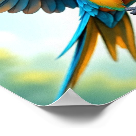 Parrot in Flight ポスター (角)