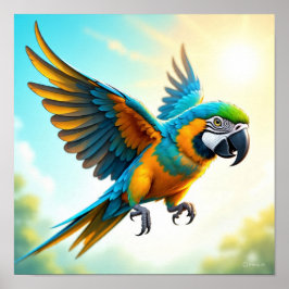 Parrot in Flight ポスター