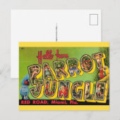 Parrot Jungle Miami Vintage Postcard ポストカード (正面/裏面)