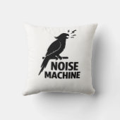 Parrot Noise Machine Funny Pet Owner Design クッション (裏面)