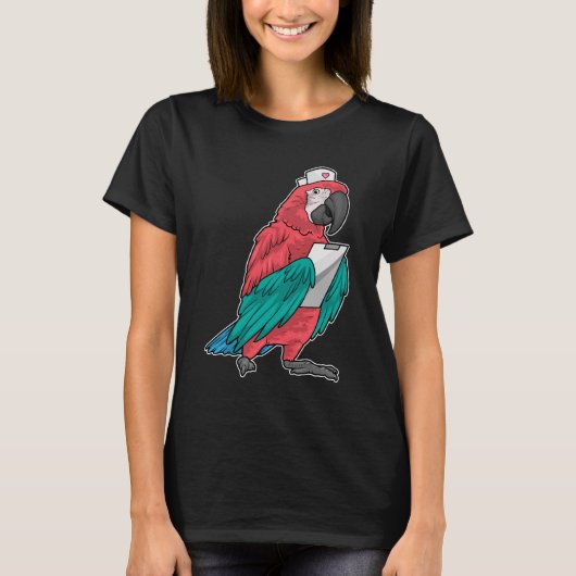 Parrot Nurse Clipboard Tシャツ (正面)