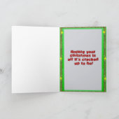 Parrot Nutcracker Christmas Card カード (内部)