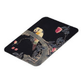 Parrot on the Branch, Flowering バラブッシュ寂聴 マグネット (左側)