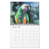 Parrot paintings Calendar カレンダー (2月 2026)