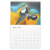 Parrot Portraits カレンダー (2月 2027)