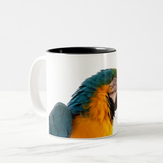 Parrot Post-it Notes ツートーンマグカップ (正面左)