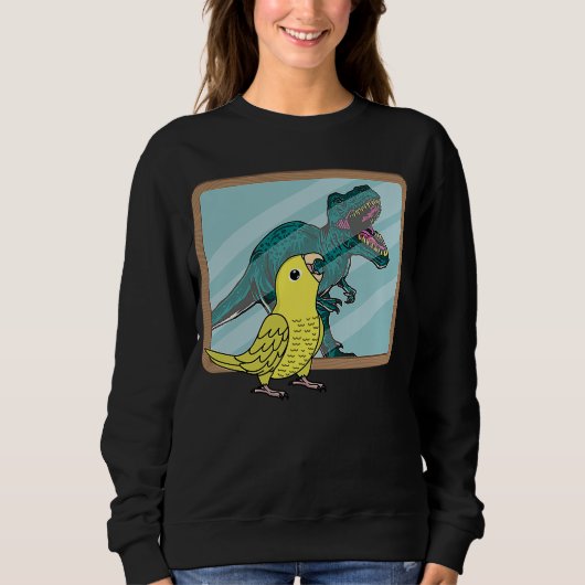 Parrot & Reflection Iイエローパラットー スウェットシャツ (正面)