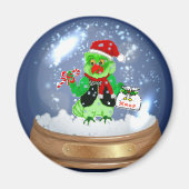 Parrot snow globe magnet マグネット (正面)