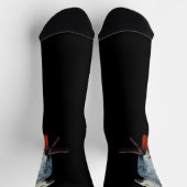 Parrot Socks Personalized African Grey Socks ソックス (上部)