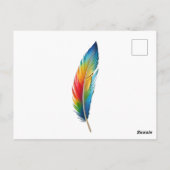 Parrot Themed Keeping in Touch ポストカード (裏面)