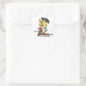 Parrot Time for 学's -新学期シール スクエアシール (バッグ)