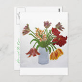 Parrot Tullips: Susan Payne-Trutna ポストカード (正面/裏面)